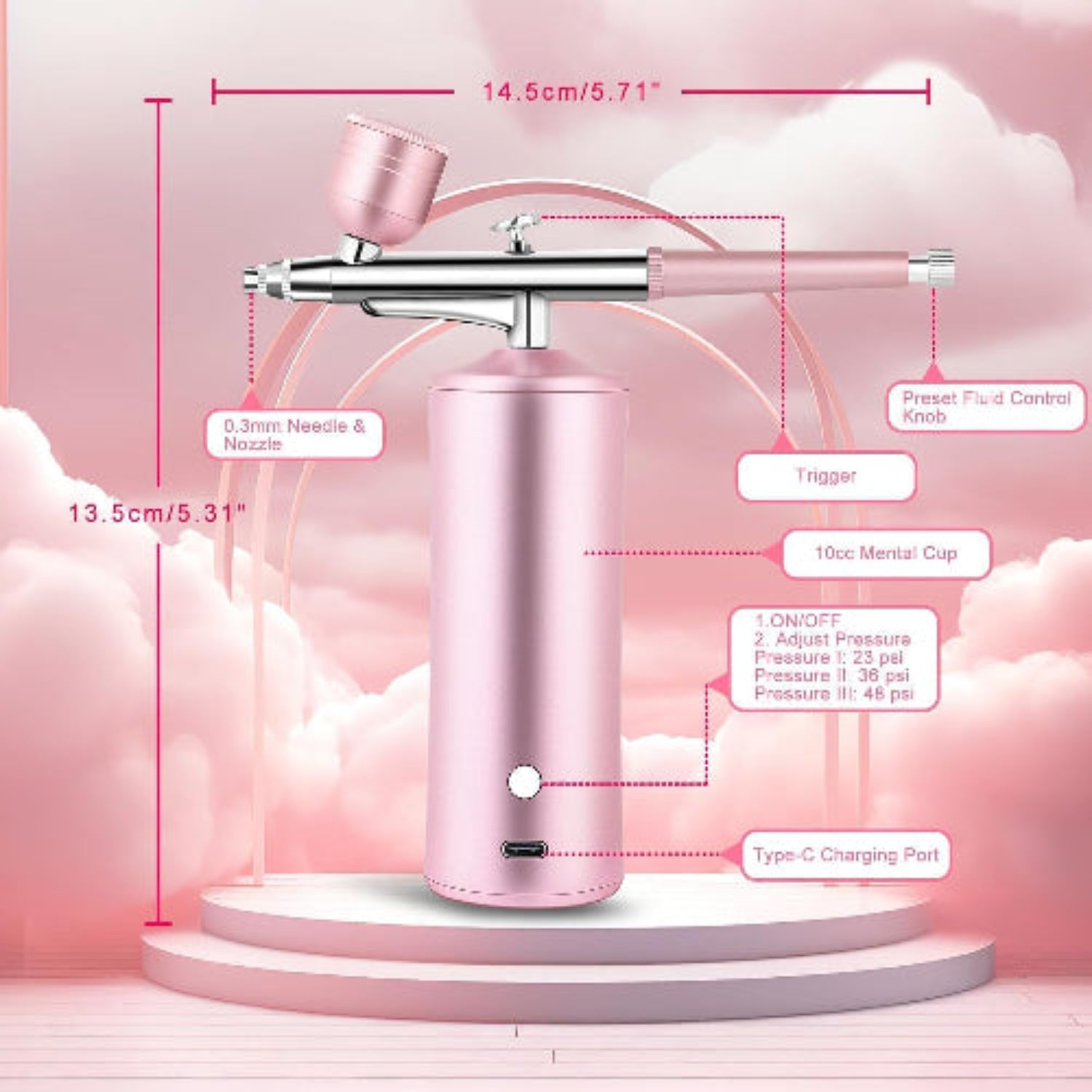 Aerografo Portátil Nano Pulverizador - Recargable