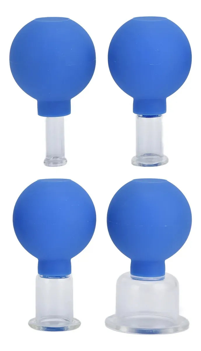 Set de Ventosas Chinas x4 – acrilica + Silicona