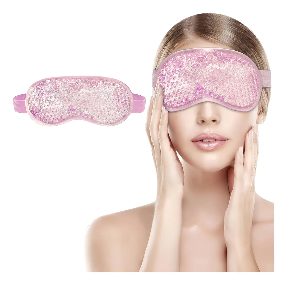 Antifaz gel frio calor para ojos cansados