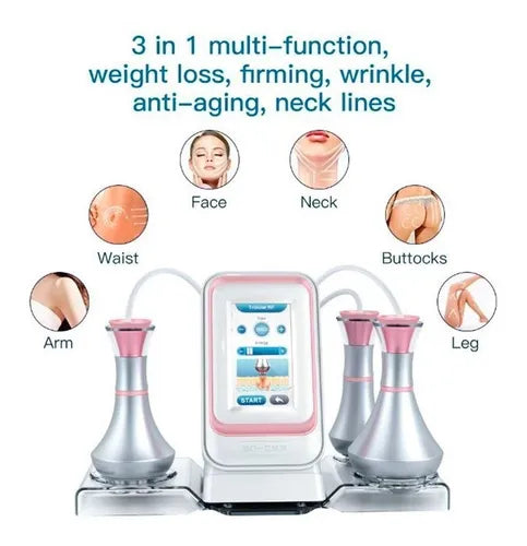 Combinado 3en1 Radiofrecuencia Facial y Corporal + Cavitador