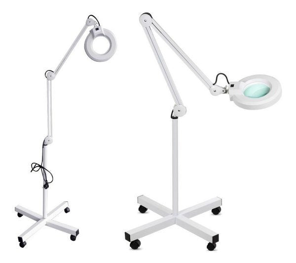 Lámpara de Pie con Lupa LED Profesional
