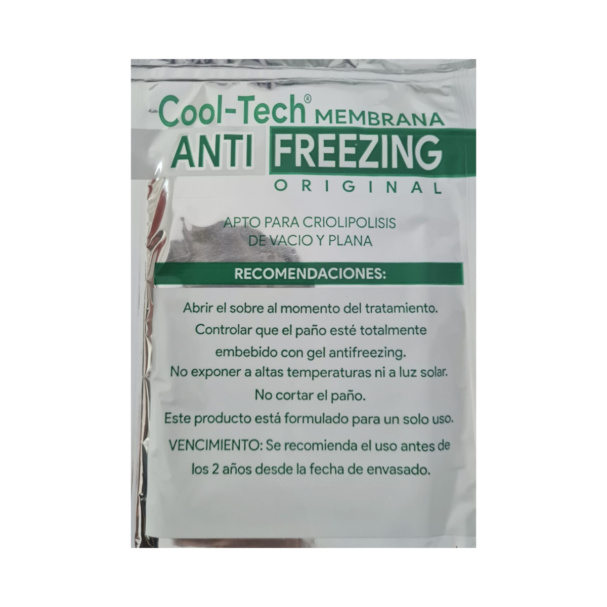 Paño Membrana Anticongelante Cryolipolisis Cooltech Original