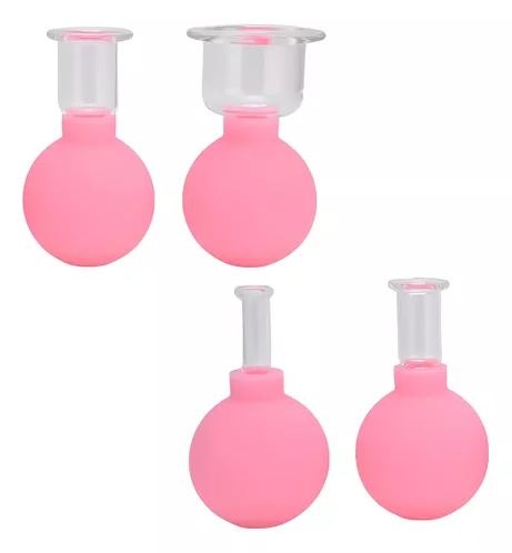 Set de Ventosas Chinas x4 – Vidrio + Silicona
