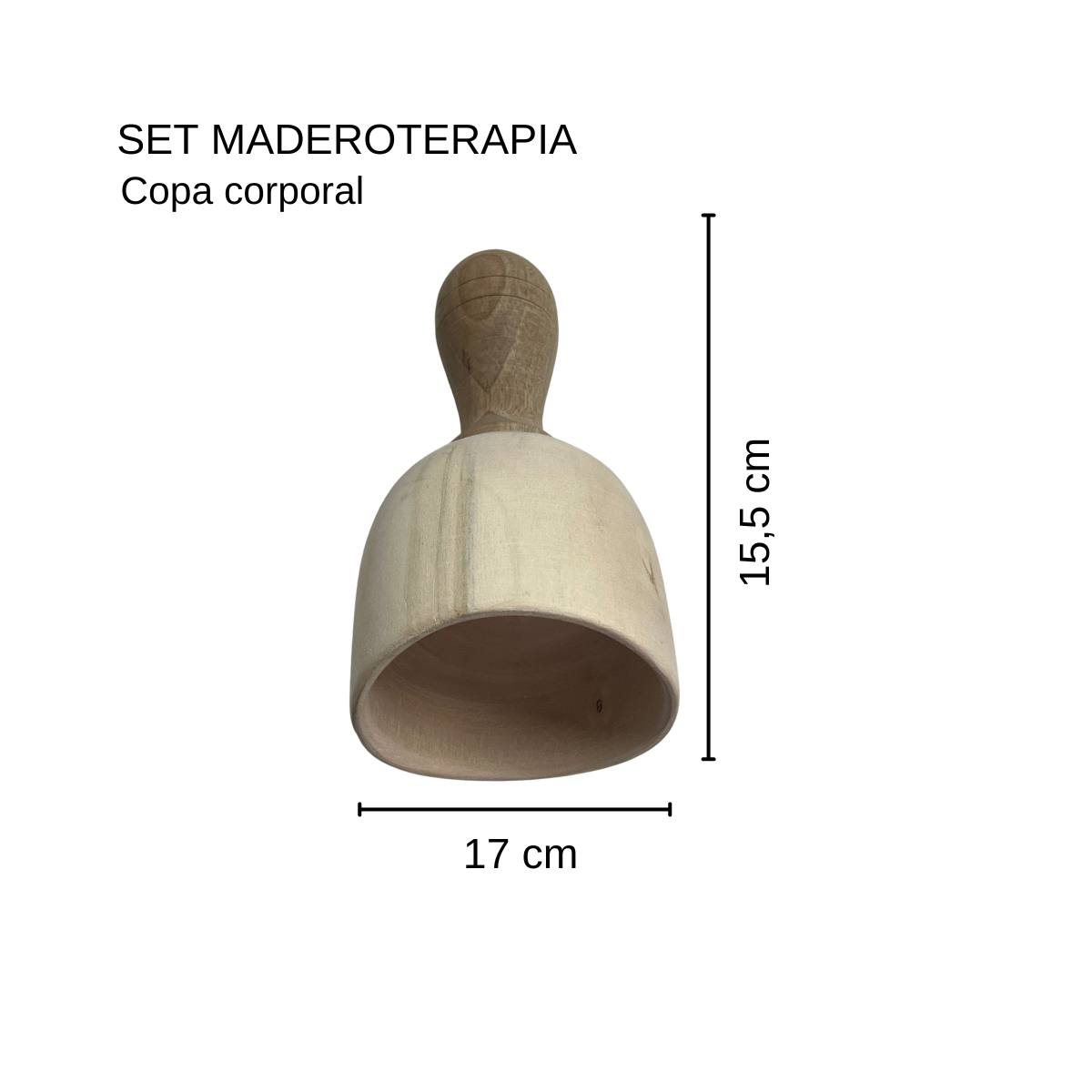 Kit de Maderoterapia Profesional – 5 Piezas de Madera Natural