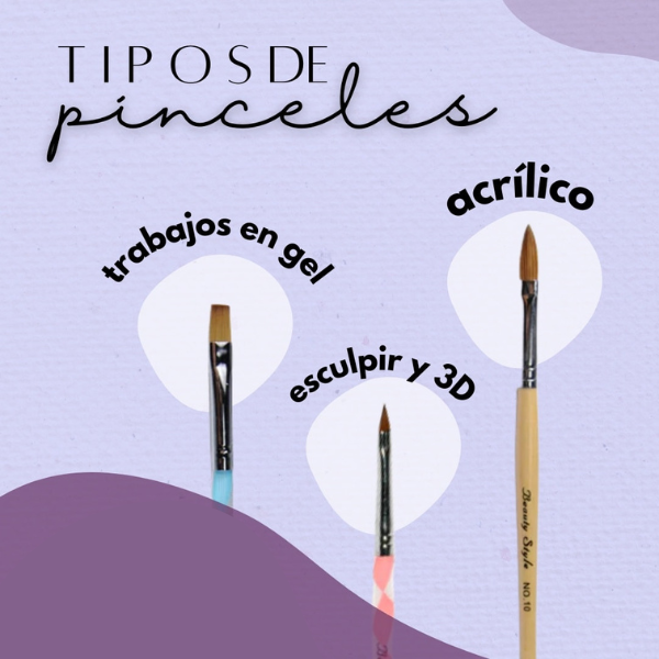 Pincel Nº6 Plano para Gel | Manicura y Pedicura Profesional