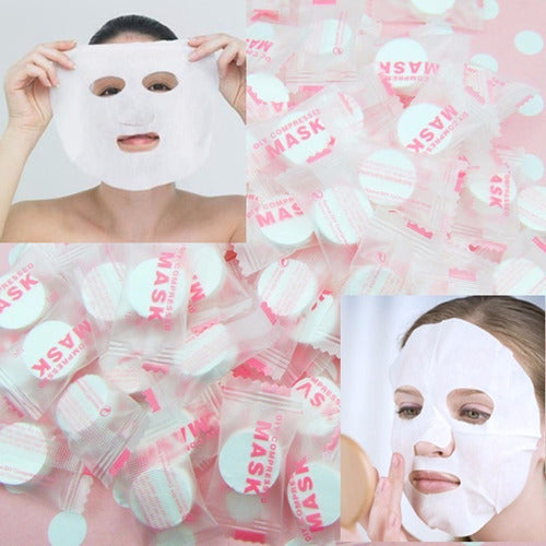 Mascarilla Comprimida en Pastilla – Celulosa Tipo Sheet Mask x 100
