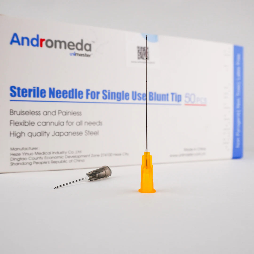 Canula Medica Unimaster 22g 25g 27g 50mm pack x10u