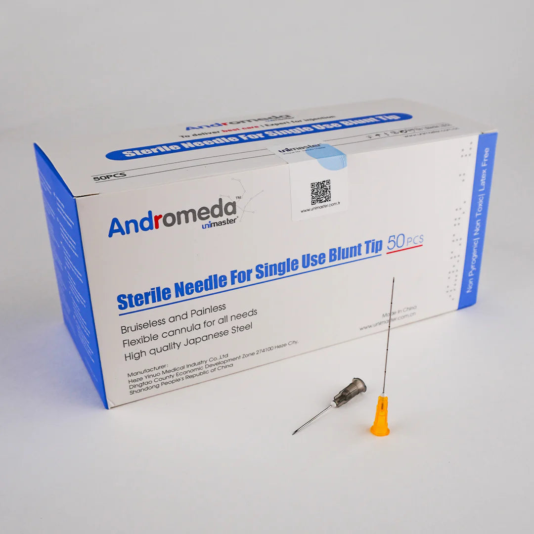 Canula Medica Unimaster 22g 25g 27g 50mm pack x10u