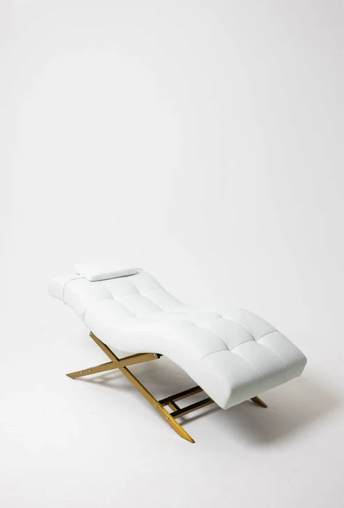 Camilla Cosmetologica Acolchonada Curva Blanca