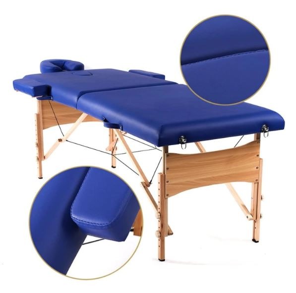 Camilla para Masajes de Madera Reforzada | Profesional con Accesorios