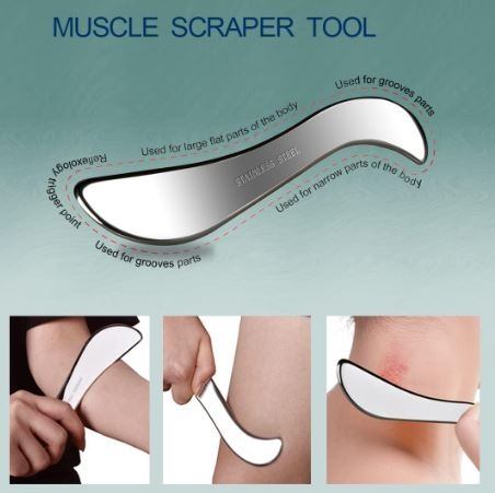 Kit Profesional Gua Sha de Acero Inoxidable