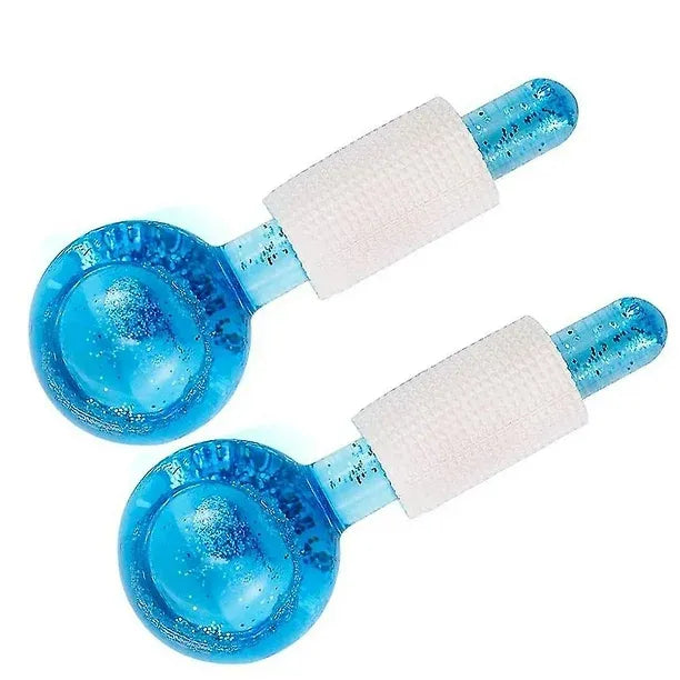 Esferas Descongestivas de Vidrio – Masajeador Facial en Frío