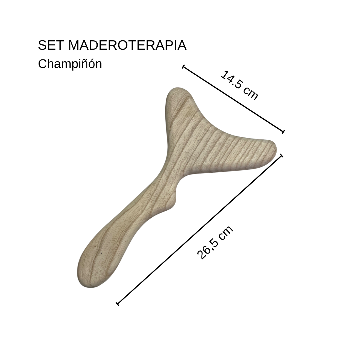 Kit de Maderoterapia Profesional – 5 Piezas de Madera Natural