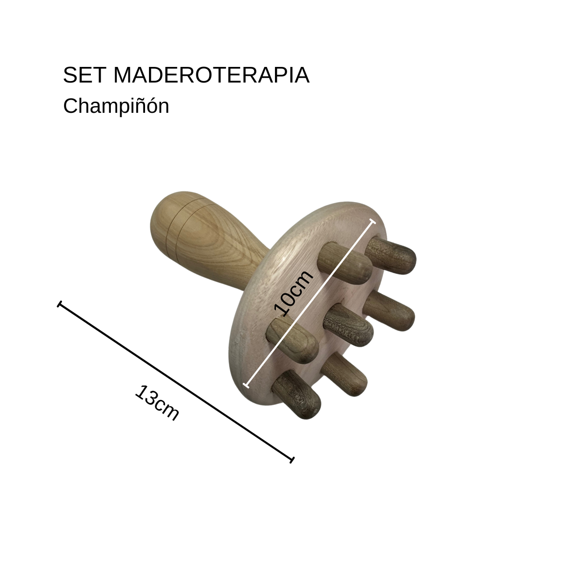 Kit de Maderoterapia Profesional – 5 Piezas de Madera Natural