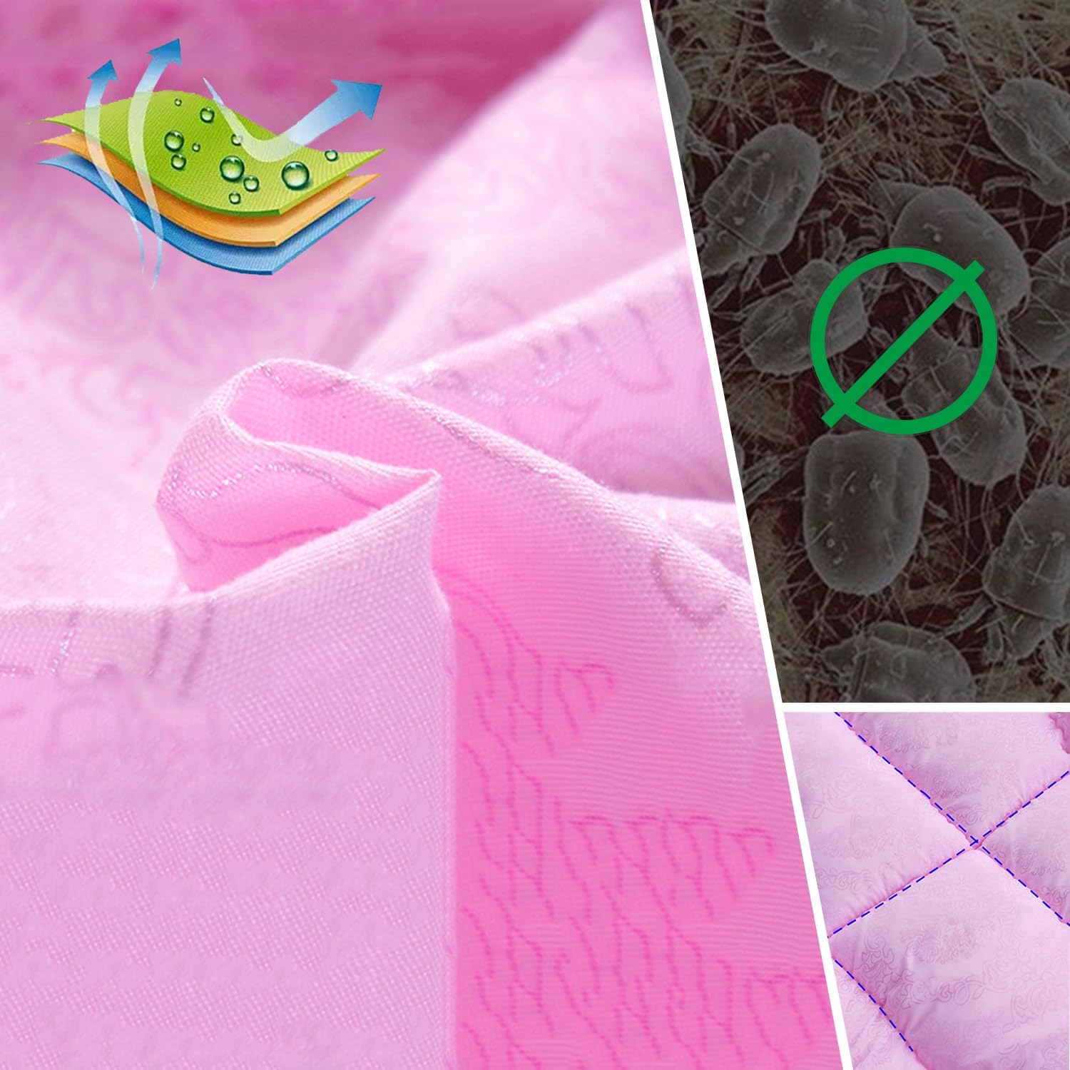 Cubre camilla acolchado para spa con orificio facial