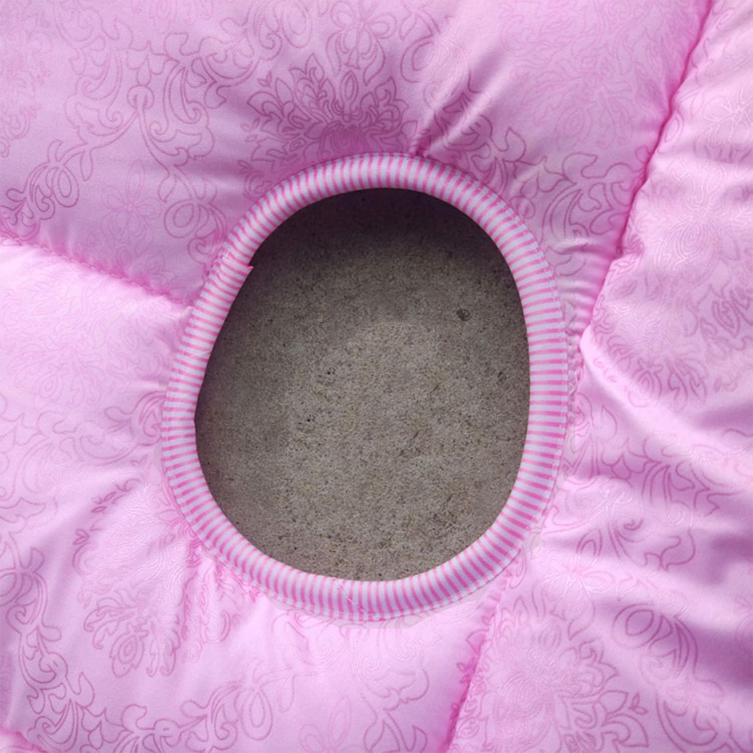 Cubre camilla acolchado para spa con orificio facial