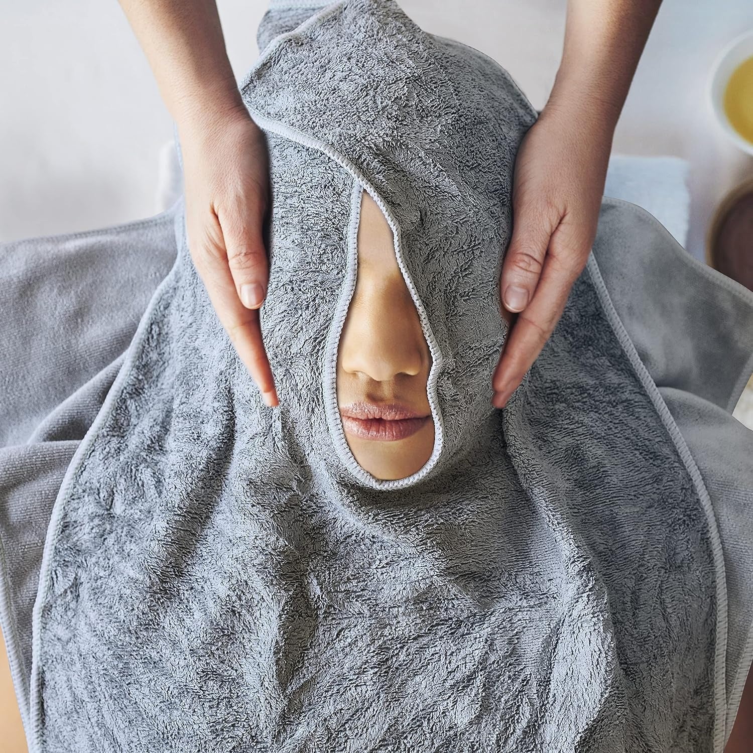 Toalla Facial en U para Estética y Cosmetología