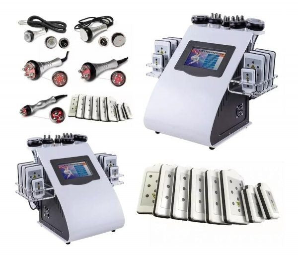 Combinado Estética 6 en 1 – Lipoláser, RF, Cavitación, Vacum