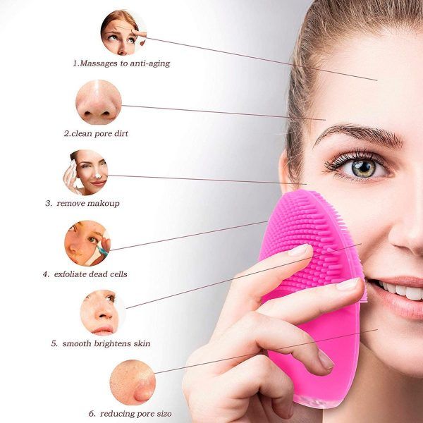 Masajeador Limpiador Facial Sónico Recargable