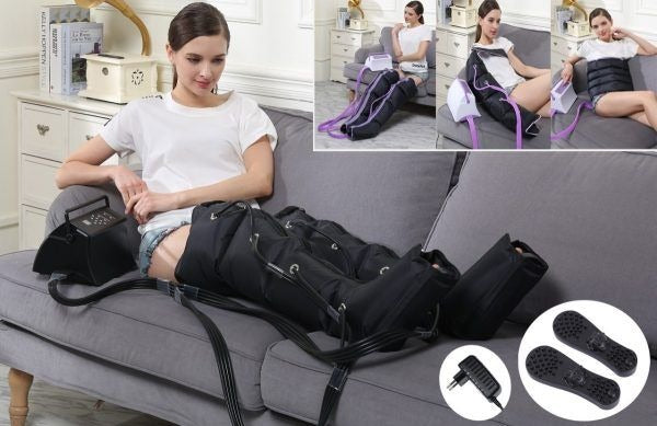 Kit Presoterapia Profesional – Botas + Abdomen + 2 Brazos L/XL