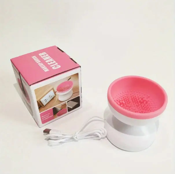 Limpiador Eléctrico de Brochas de Maquillaje Automático con Secado Rápido