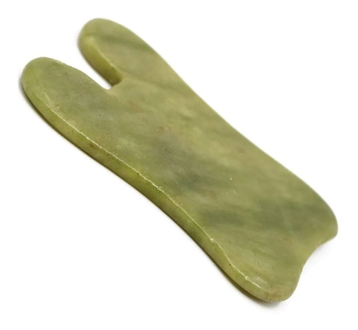 Piedra Guasha Jade Natural Para Masajes Faciales