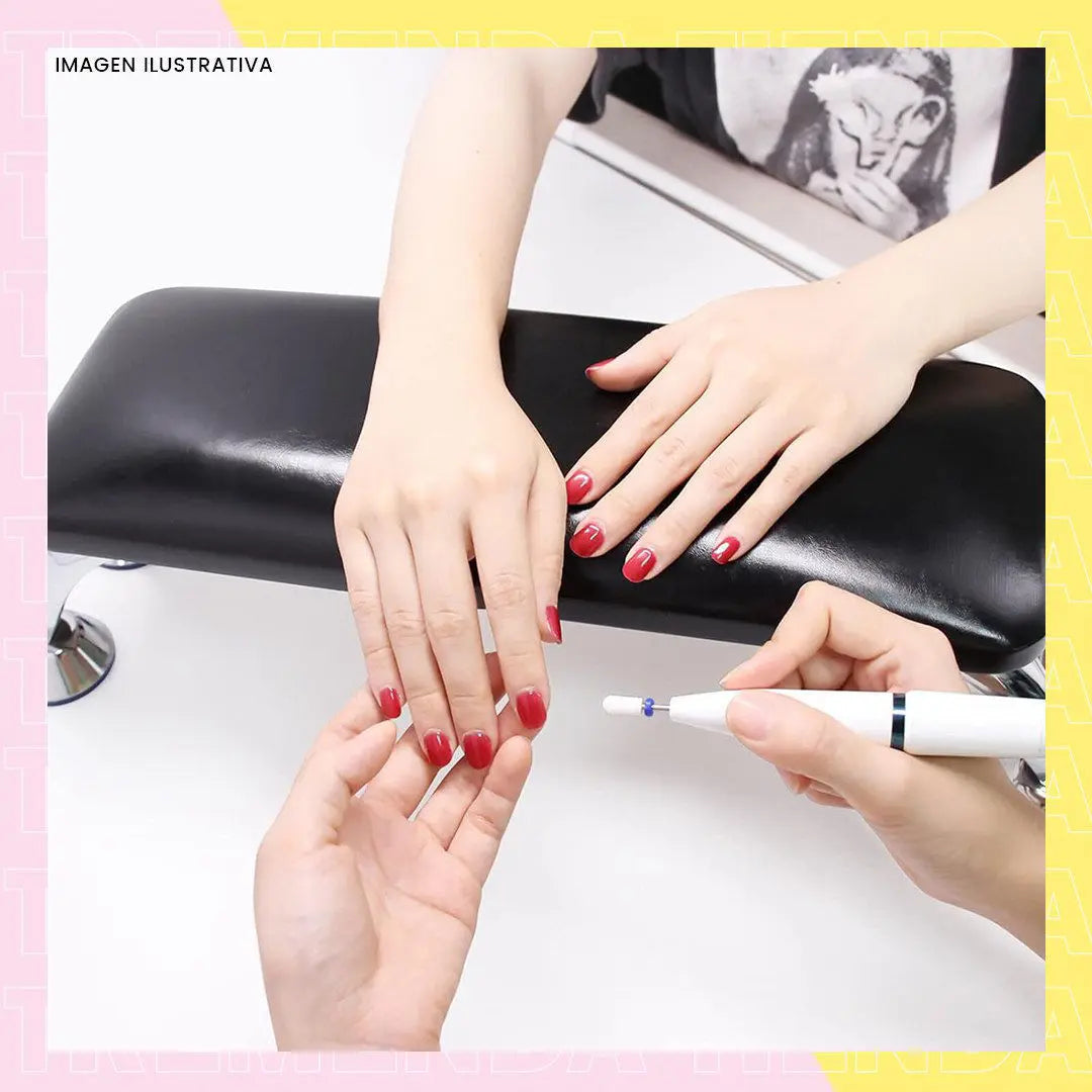 Apoya Manos Para Manicura Con Almohadilla Uñas Negro
