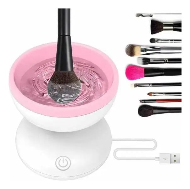 Limpiador Eléctrico de Brochas de Maquillaje Automático con Secado Rápido