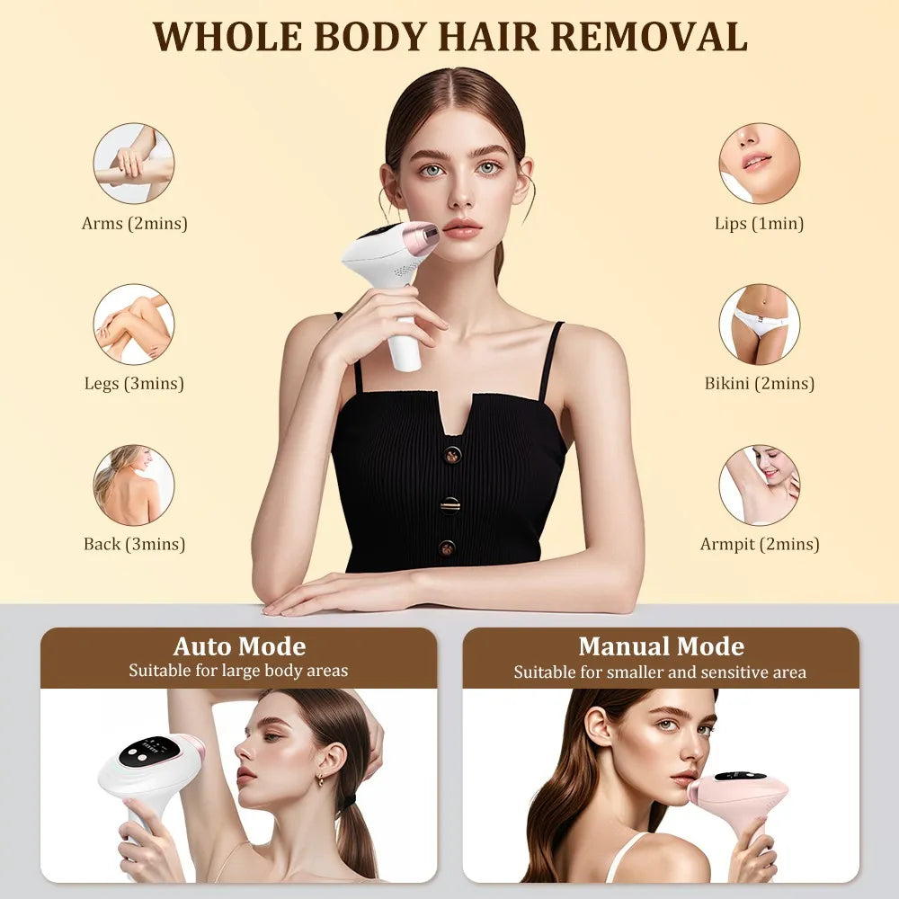 Depiladora Ipl Facial y corporal Cabezal Frio