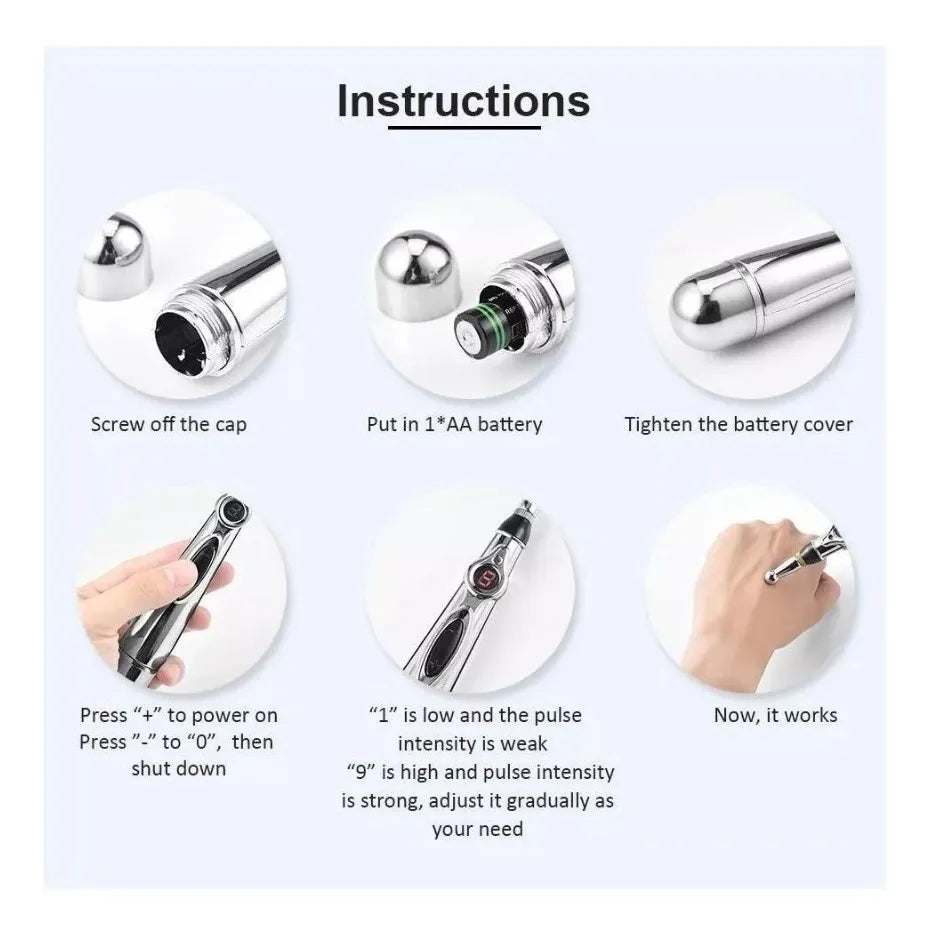 Estimulador Acupuntor Masajeador Acupuntura Laser