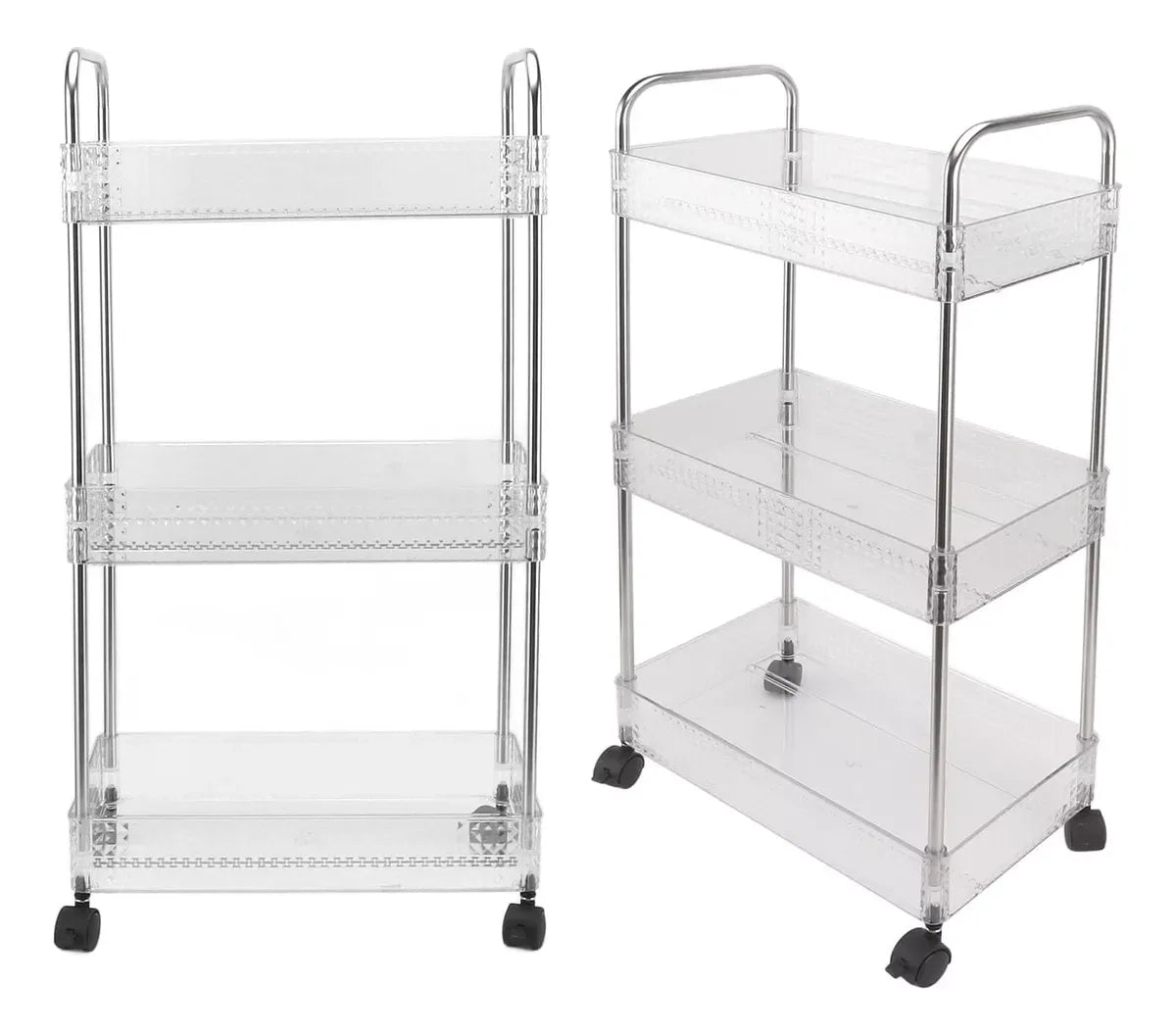 Carrito Organizador con Ruedas – Transparente