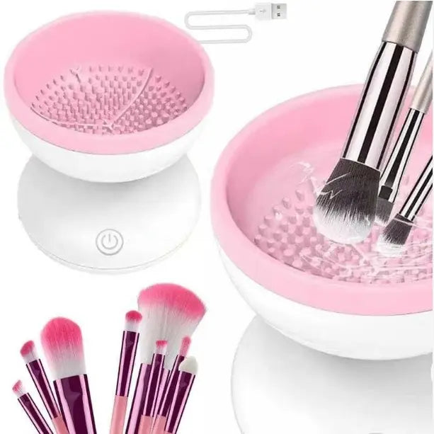 Limpiador Eléctrico de Brochas de Maquillaje Automático con Secado Rápido