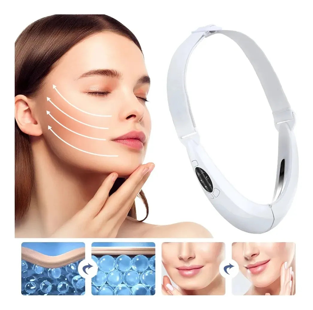 Dispositivo Masajeador Facial Reductor Papada 3 Modos Blanco