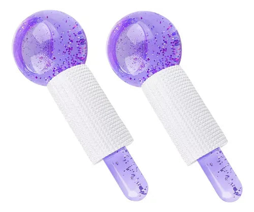 Esferas Descongestivas de Vidrio – Masajeador Facial en Frío