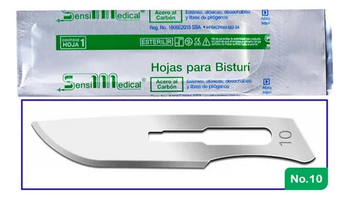 Set de Hojas para Dermaplaning N°10 (x10 unidades)  – Chinas o Alemanas