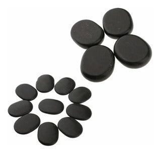 Set de Piedras Calientes Basalto – 16 Unidades