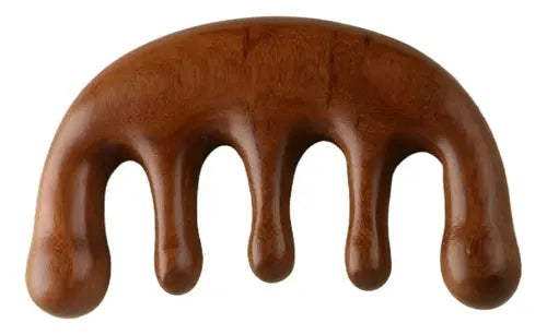 Masajeador facial corporal de madera natural