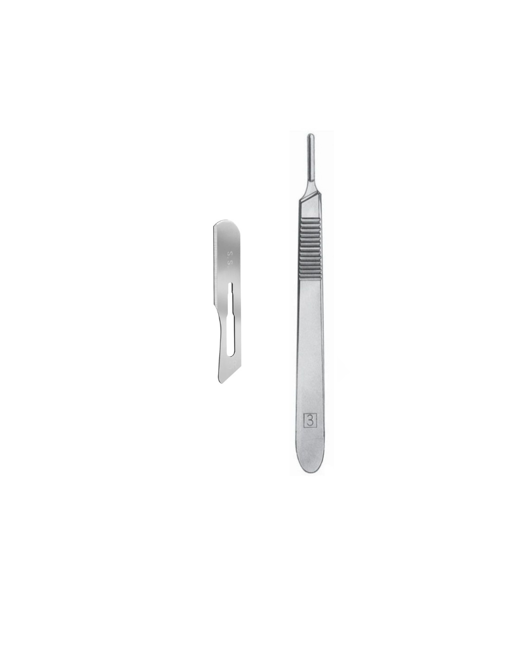 Set de Dermaplaning Mango Nº3 + 10 Hojas Nº10 – Chinas 10R ó Alemanas