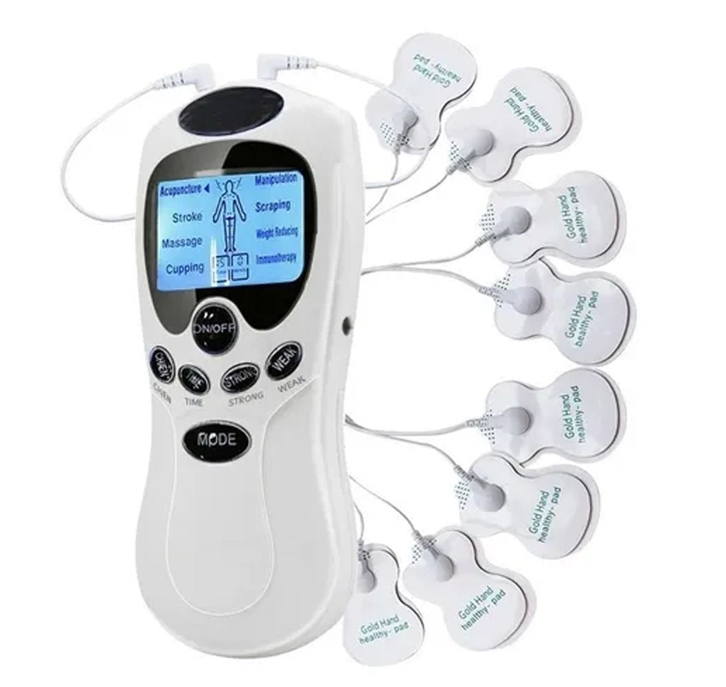 Electroestimulador Portátil Recargable 8 Electrodos