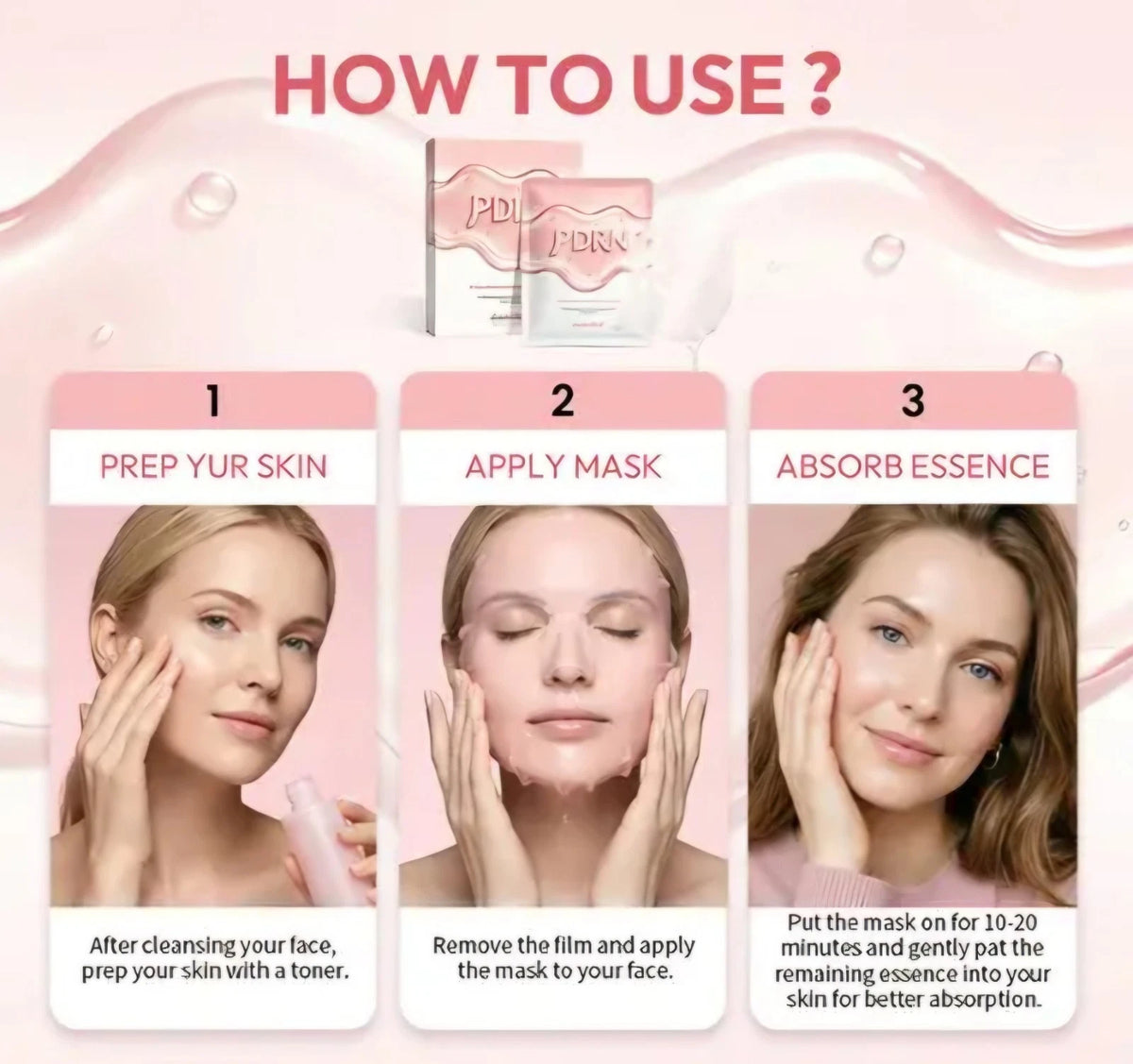 Mascarilla Facial De Pdrn De Salmon Pink Vita Coating Mask