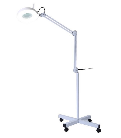 Lámpara de Pie con Lupa LED Profesional