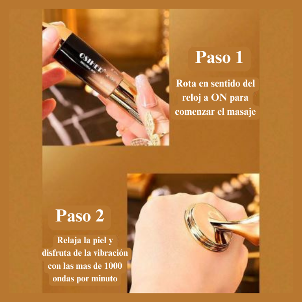 Masajeador Facial Gold Vibración