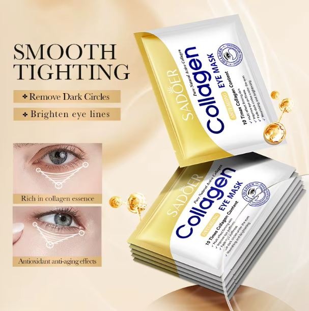 Parches de Colágeno para Ojos Antiage – SADOER (1 Par)