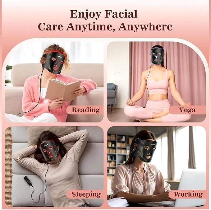 Máscara Led Fototerapia Facial 3 Colores