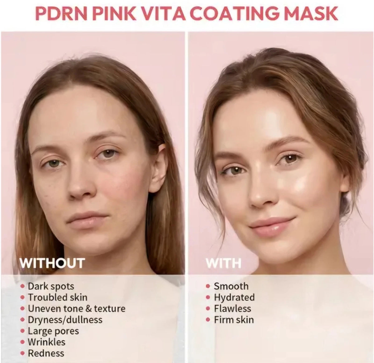 Mascarilla Facial De Pdrn De Salmon Pink Vita Coating Mask