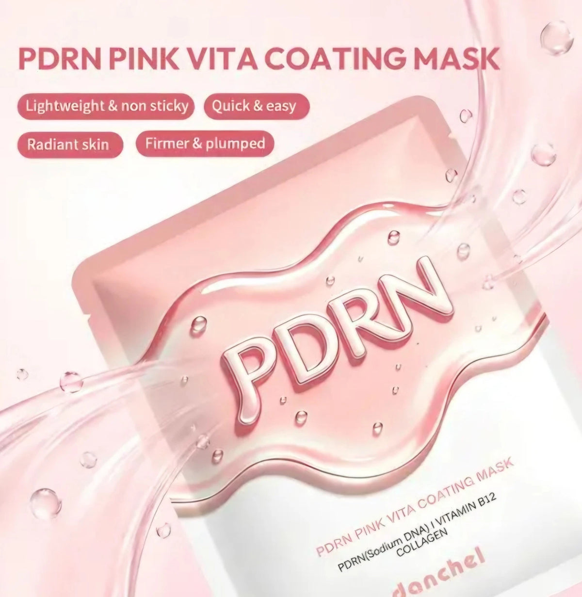 Mascarilla Facial De Pdrn De Salmon Pink Vita Coating Mask
