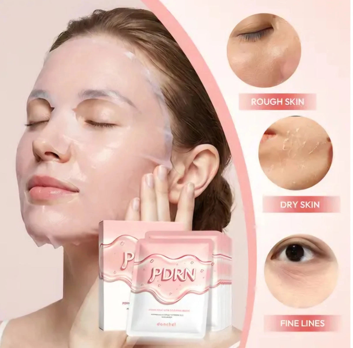 Mascarilla Facial De Pdrn De Salmon Pink Vita Coating Mask