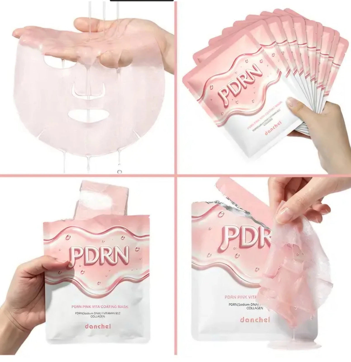 Mascarilla Facial De Pdrn De Salmon Pink Vita Coating Mask