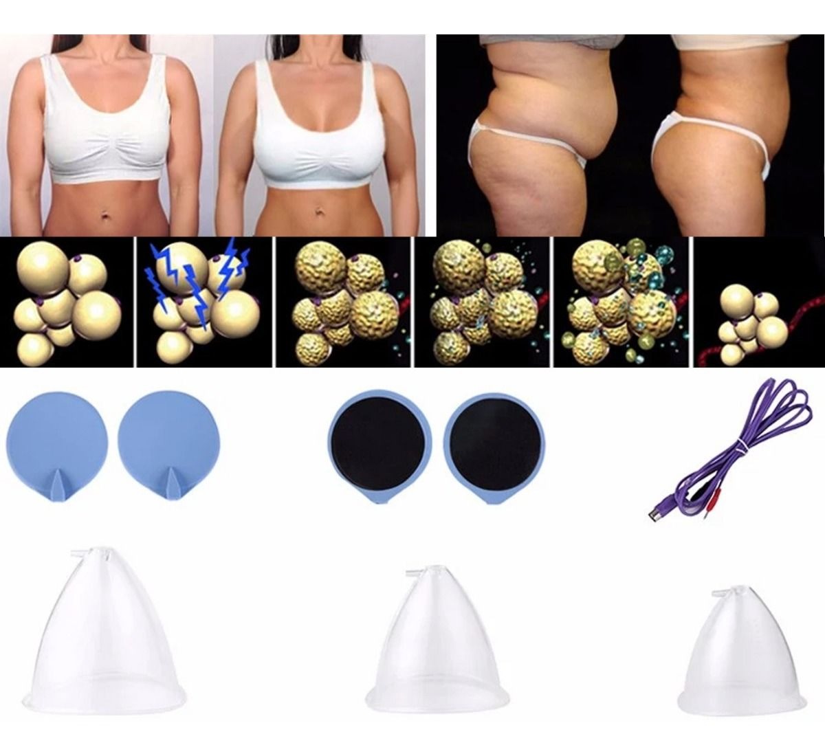 Electroestimulador Vacuum Muscular Glúteos – 5 en 1