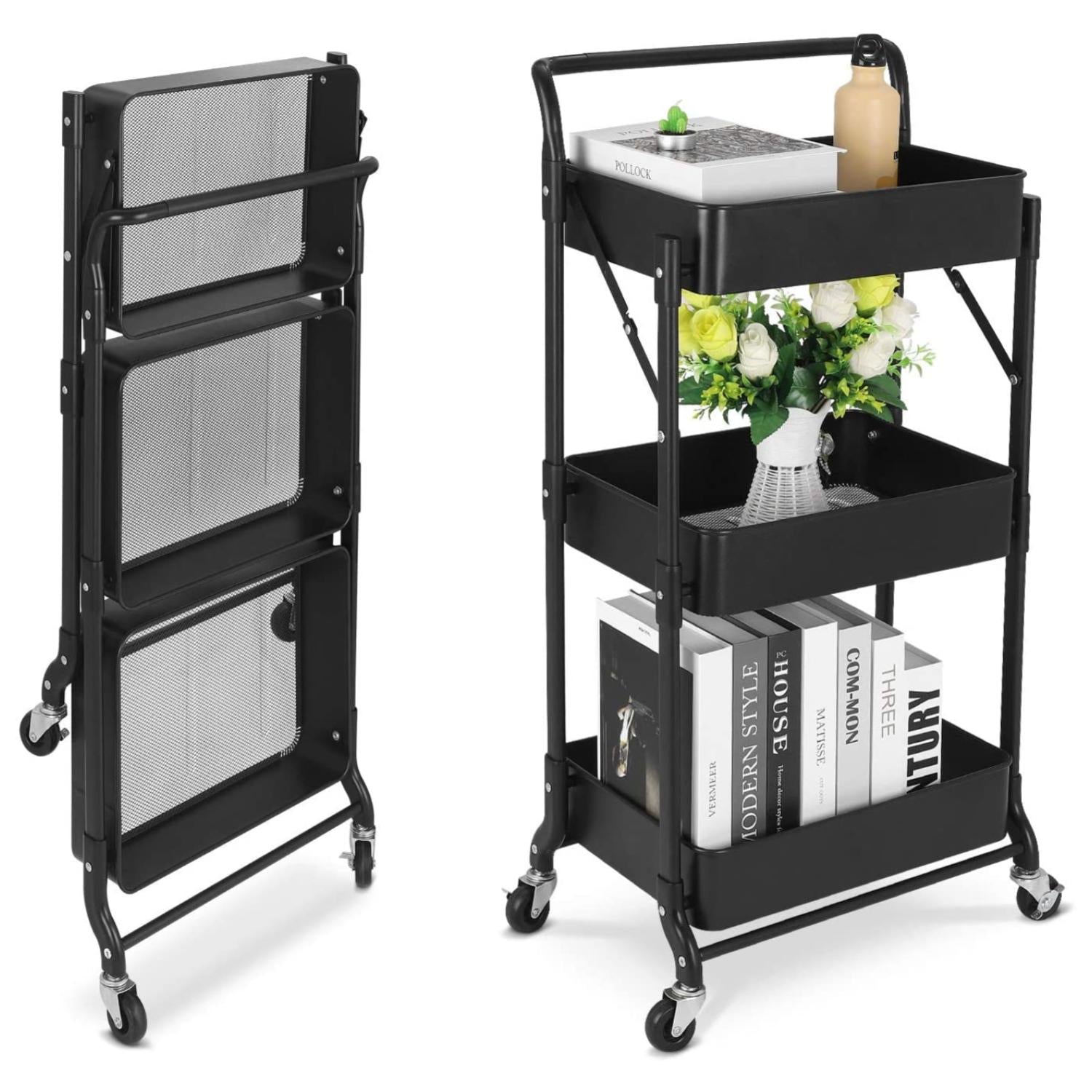 Carrito Auxiliar Organizador con Ruedas – Plegable o Estándar